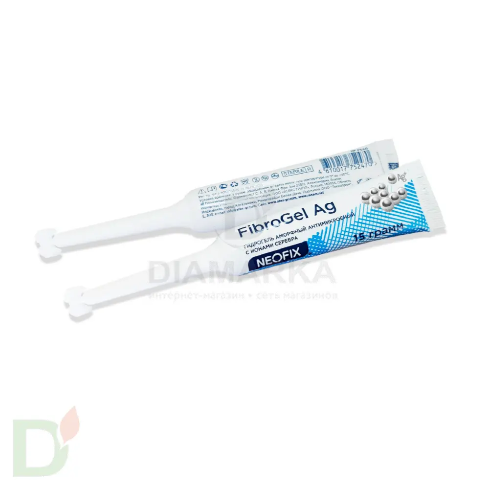 Гидрогель антимикробный NEOFIX FibroGel Fg с ионами серебра 15г в интернет-магазине