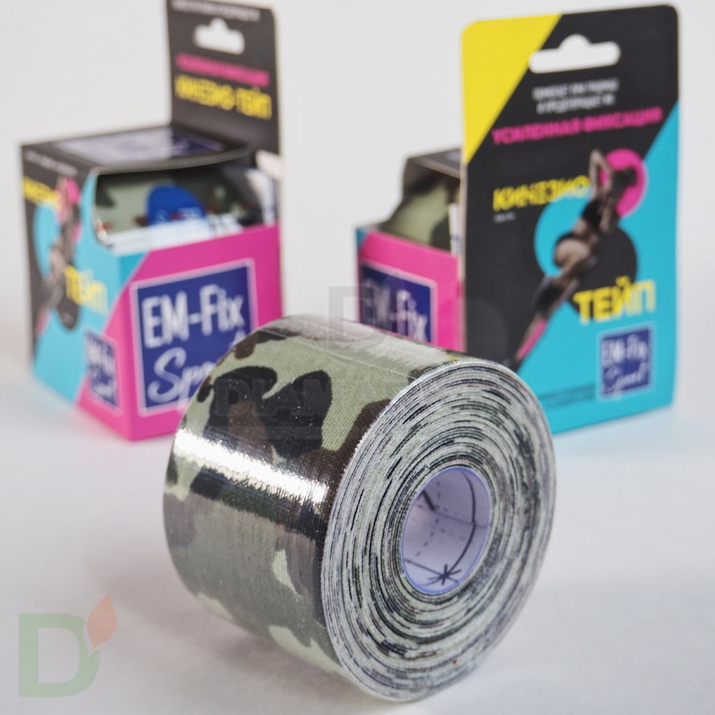 Тейп EM-Fix Sport, камуфляж