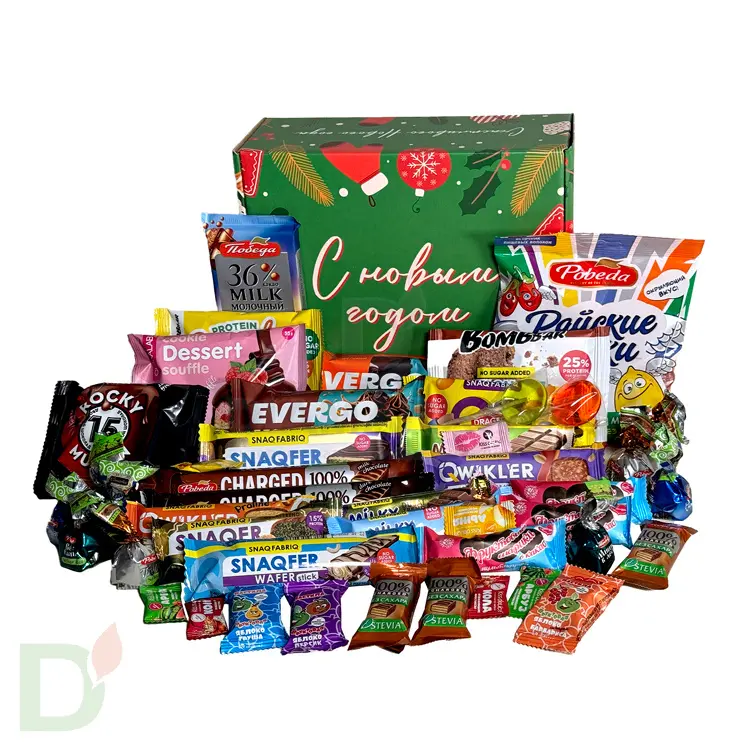 Подарок большой новогодний детский без сахара Новогоднее Чудо, 1185 гр Подарок большой новогодний детский без сахара Новогоднее Чудо, 1185 гр