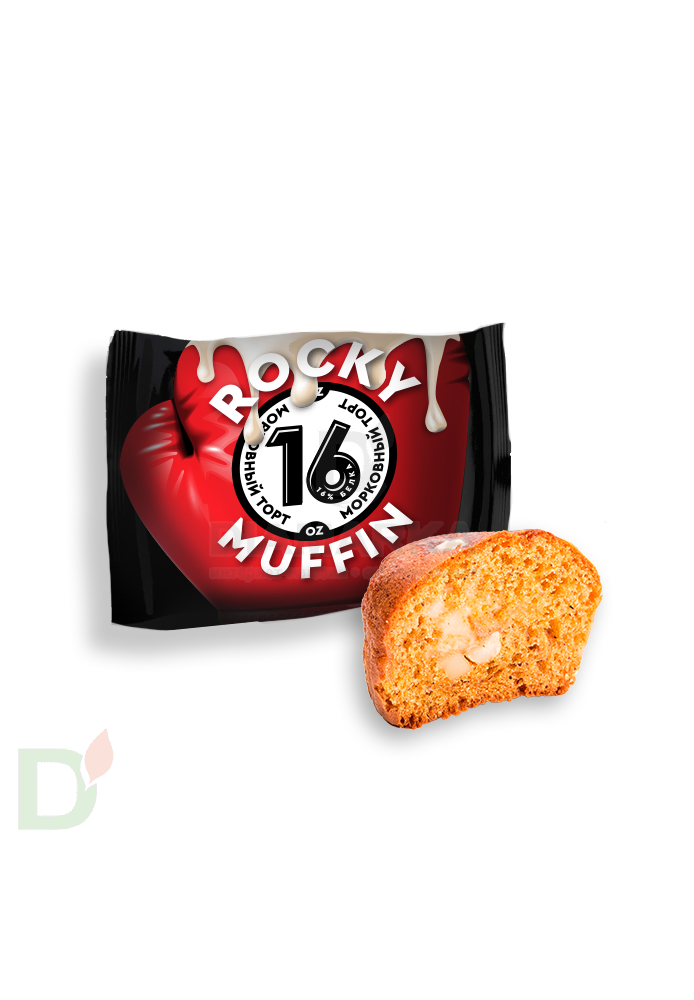 Маффины ROCKY Морковный торт ZERO 55гр.