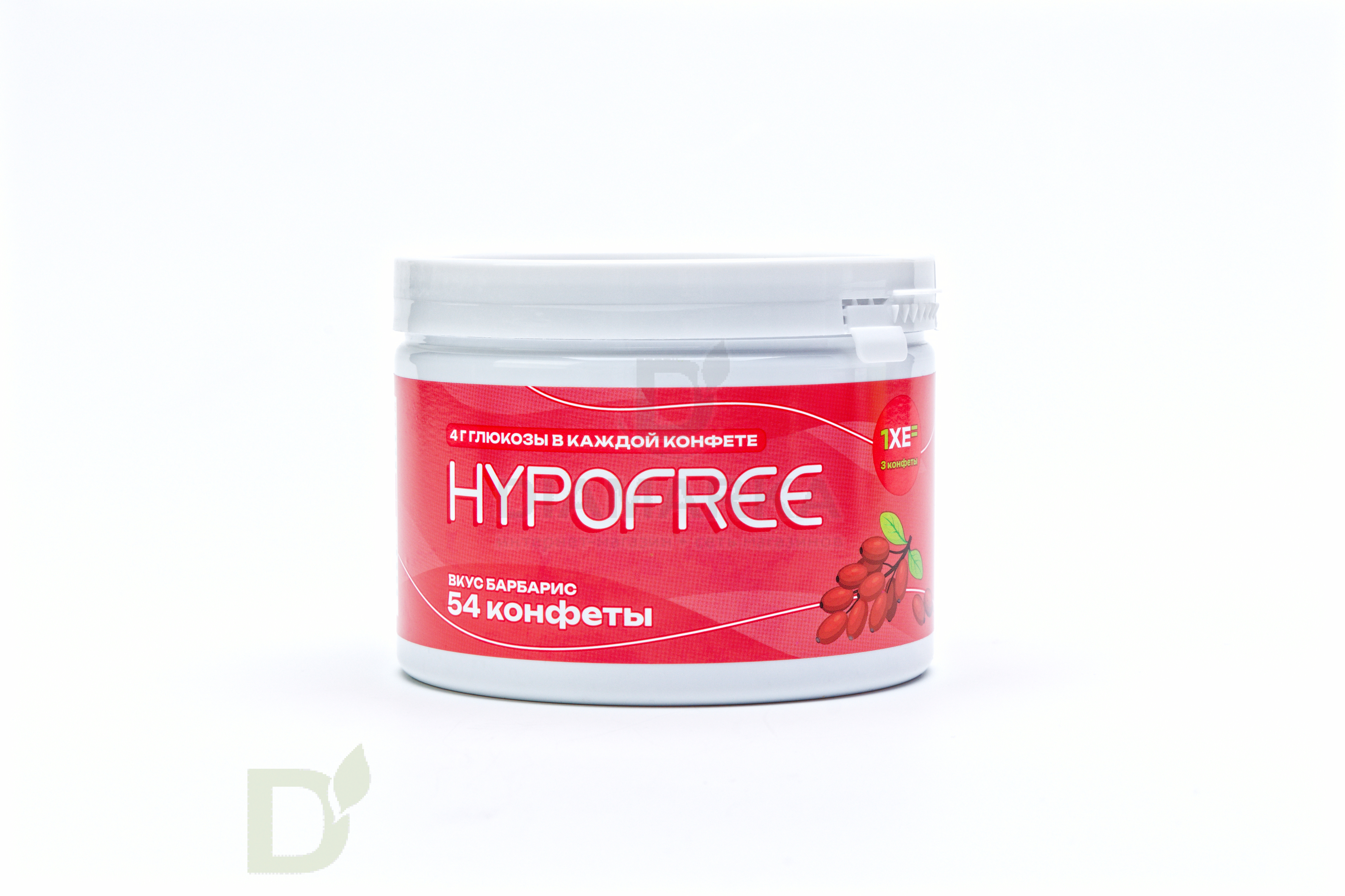 Конфеты таблетированные HYPOFREE 54 шт по 4 гр. Барбарис