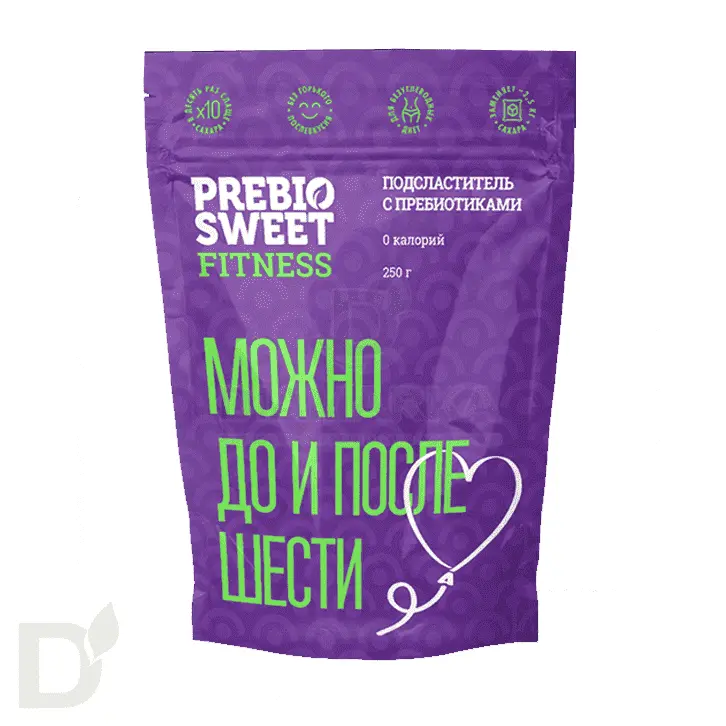 Подсластитель с пребиотиками PrebioSweet Fitness, дой-пак 250 гр.