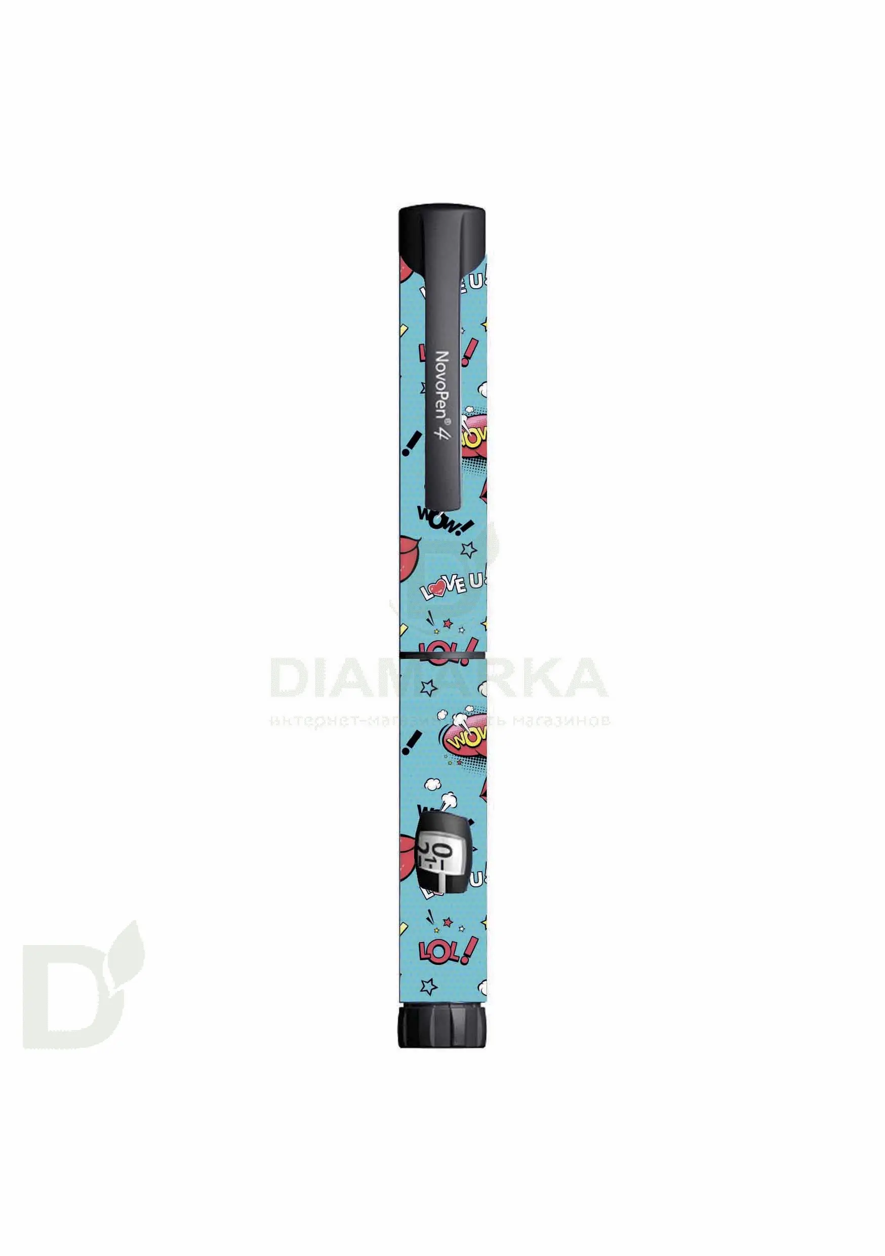 Наклейка на шприц-ручку НовопенЭХО и Новопен4