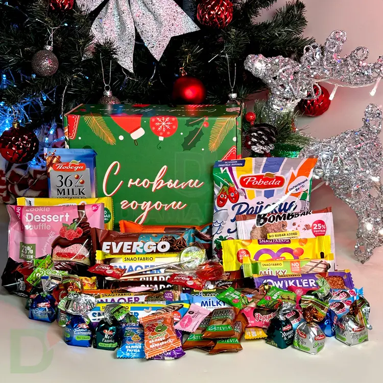 Подарок большой новогодний детский без сахара Новогоднее Чудо, 1185 гр Подарок большой новогодний детский без сахара Новогоднее Чудо, 1185 гр