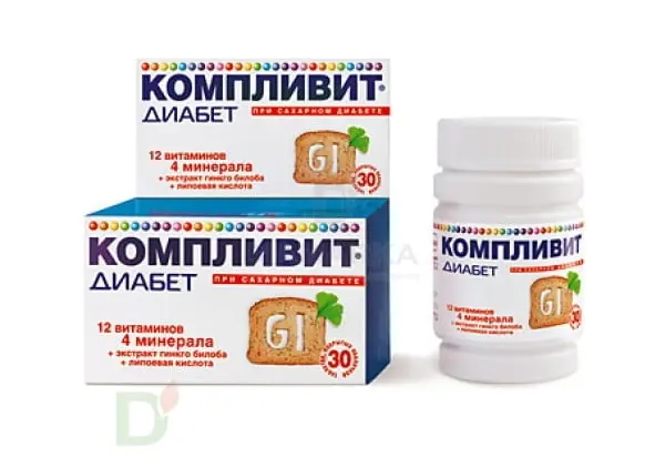 Витамины Компливит® Диабет, 30 табл.