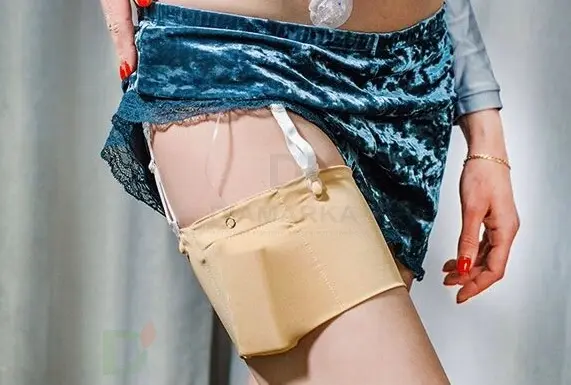 Чехол для ношения инсулиновой помпы на ноге Бежевый