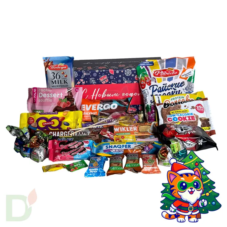 Подарок новогодний детский без сахара Забавы у Новогодней Ёлки, 985 гр. Подарок новогодний детский без сахара Забавы у Новогодней Ёлки, 985 гр.