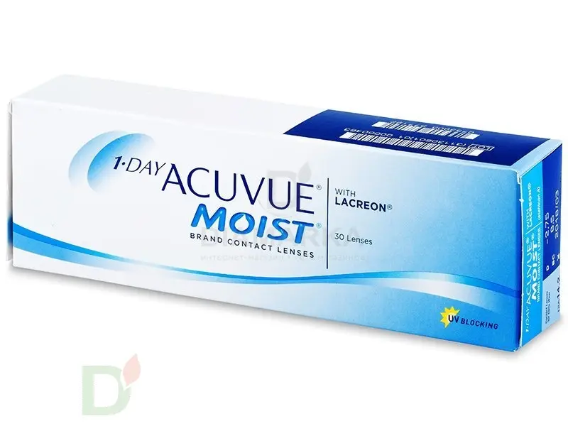 Контактные линзы однодневные One Day Acuvue Moist, 30 шт