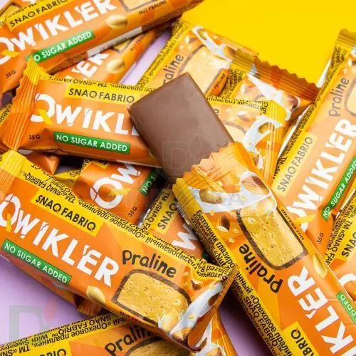 Батончик глазированный Snaq Fabriq QWIKLER Ореховое пралине, 35 гр в интернет-магазине